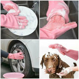 Multi-Purpose Silicone Dish Scrubber Gloves – Durable, Cold Weather Resistant, and Food Grade Safe