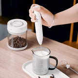 Handheld Electric Milk Frother and Food Blender.