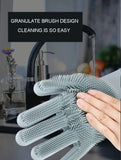 Multi-Purpose Silicone Dish Scrubber Gloves – Durable, Cold Weather Resistant, and Food Grade Safe