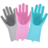 Multi-Purpose Silicone Dish Scrubber Gloves – Durable, Cold Weather Resistant, and Food Grade Safe