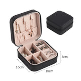 Leather Travel Jewelry Organizer Box – Compact Pocket-Sized Design