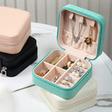 Travel Leather Pocket Jewellery Organizer Box