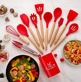 12 Pcs Silicone Cooking Kitchen Utensil Set