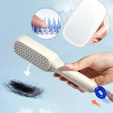 Self Cleaning Hair Brush, One-click Cleaning Telescopic Hair Comb