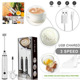 Handheld Electric Milk Frother and Food Blender.