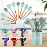 12 Pcs Silicone Cooking Kitchen Utensil Set