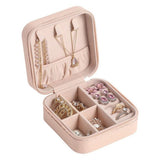 Leather Travel Jewelry Organizer Box – Compact Pocket-Sized Design